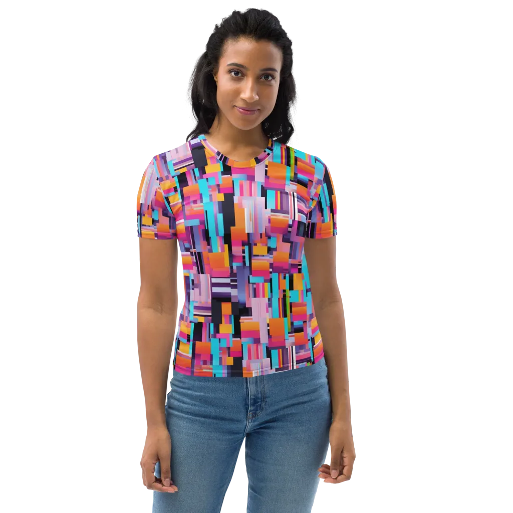 Chromatic Circuit on Women's Crew Neck T-Shirt — Front