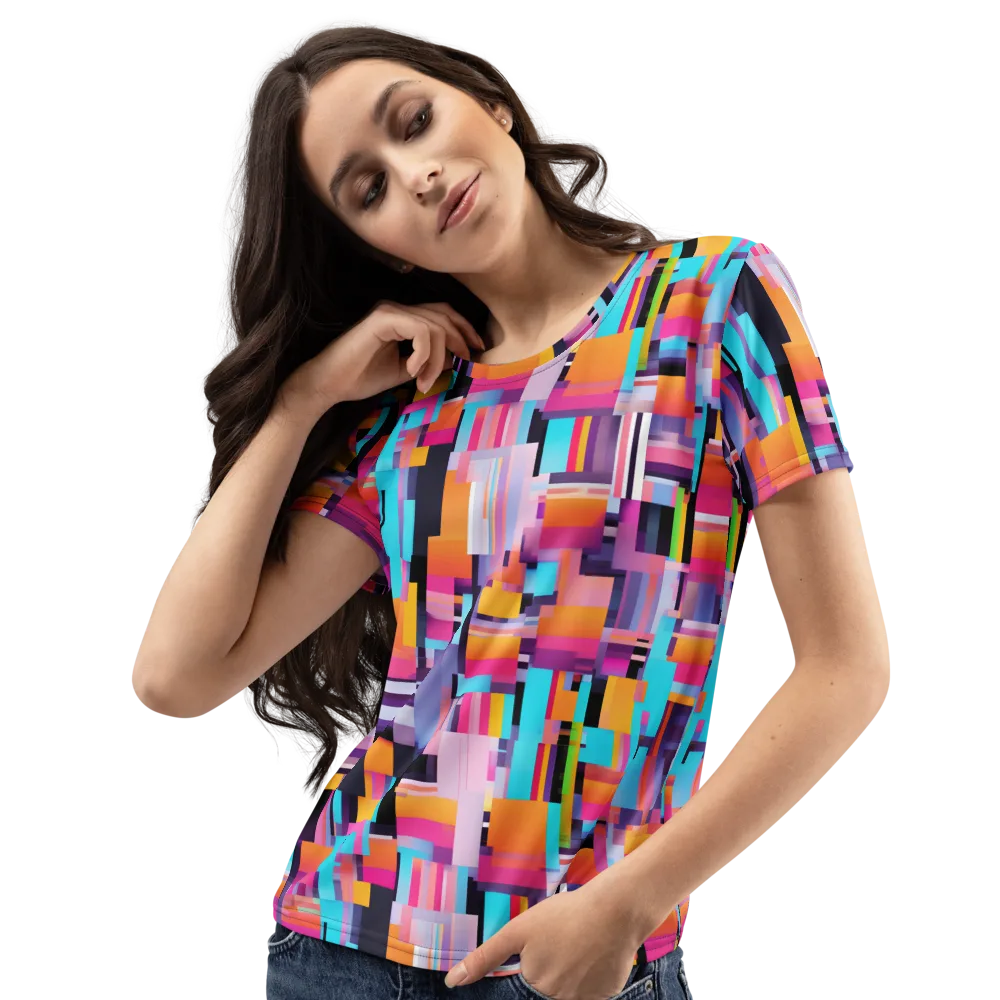 Chromatic Circuit on Women's Crew Neck T-Shirt — Left Front
