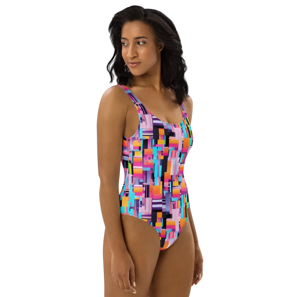 Chromatic Circuit on One-Piece Swimsuit — Right
