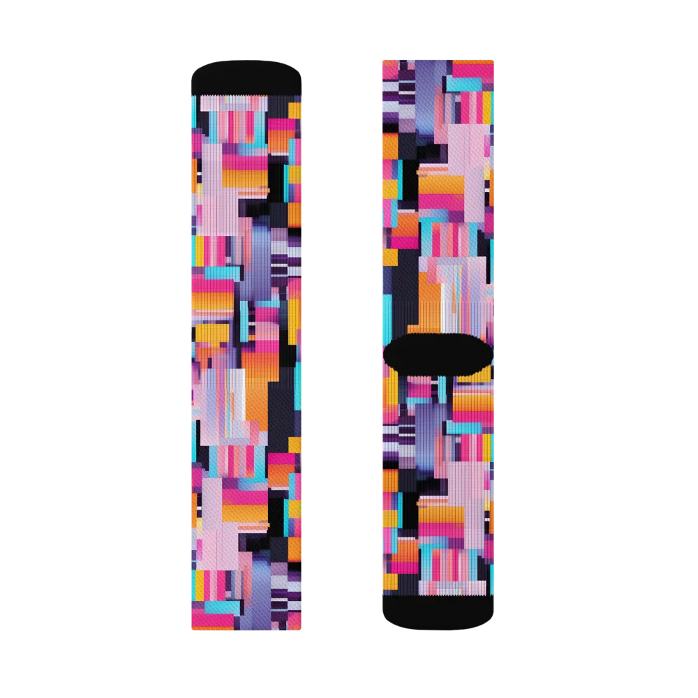 Chromatic Circuit on Socks — Left Sock
