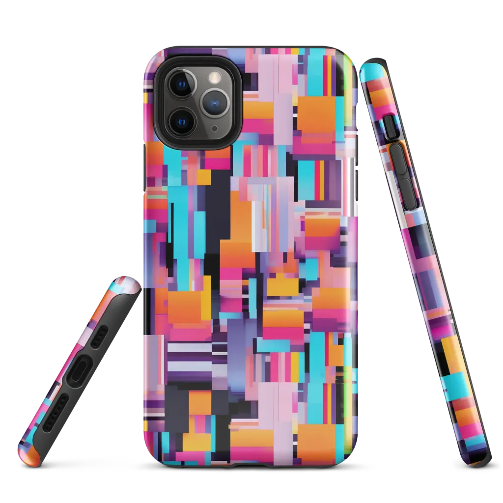 Chromatic Circuit on Tough Case for iPhone® — Front