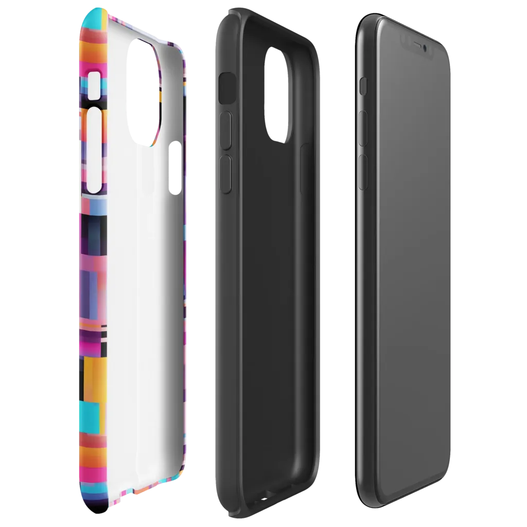 Chromatic Circuit on Tough Case for iPhone® — Right