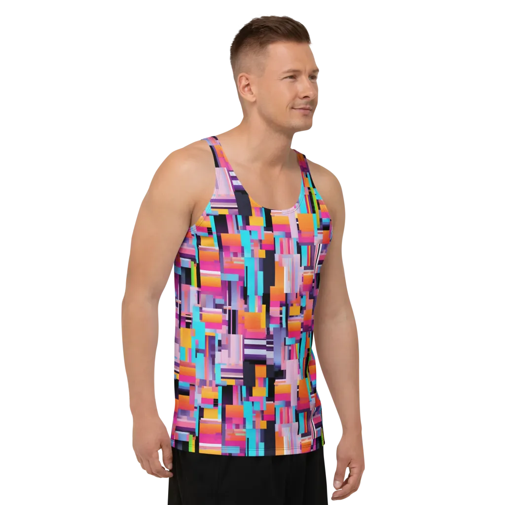Chromatic Circuit on Men's Tank Top — Right Front