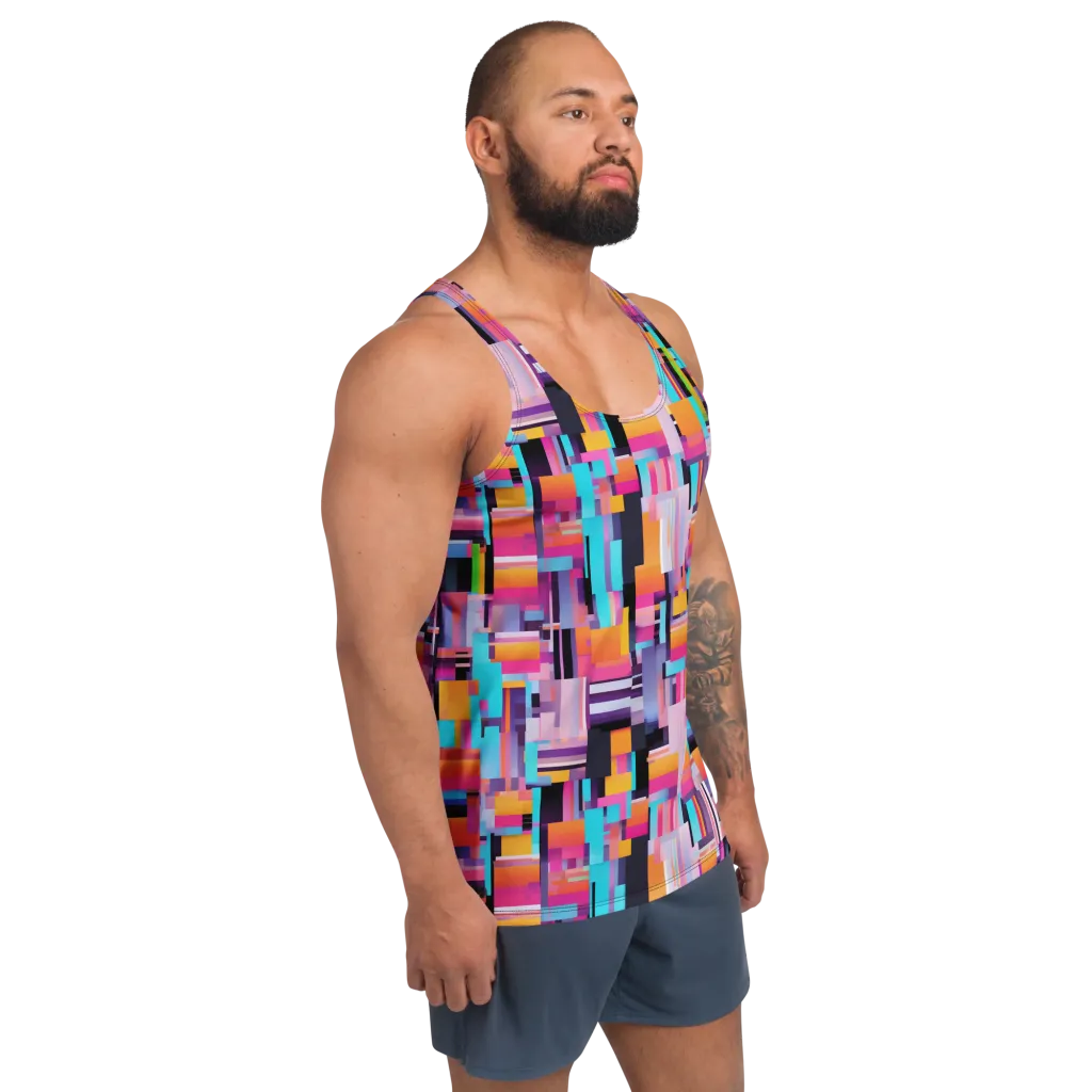 Chromatic Circuit on Men's Tank Top — Right Front