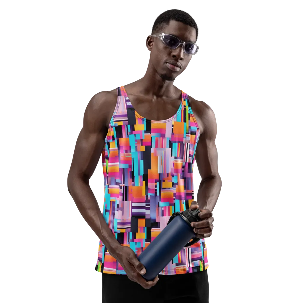 Chromatic Circuit on Men's Tank Top — Front