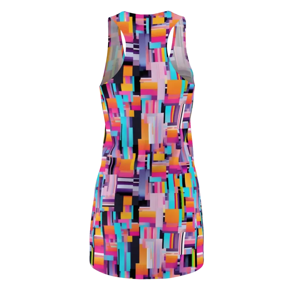 Chromatic Circuit on Racerback Dress — Back