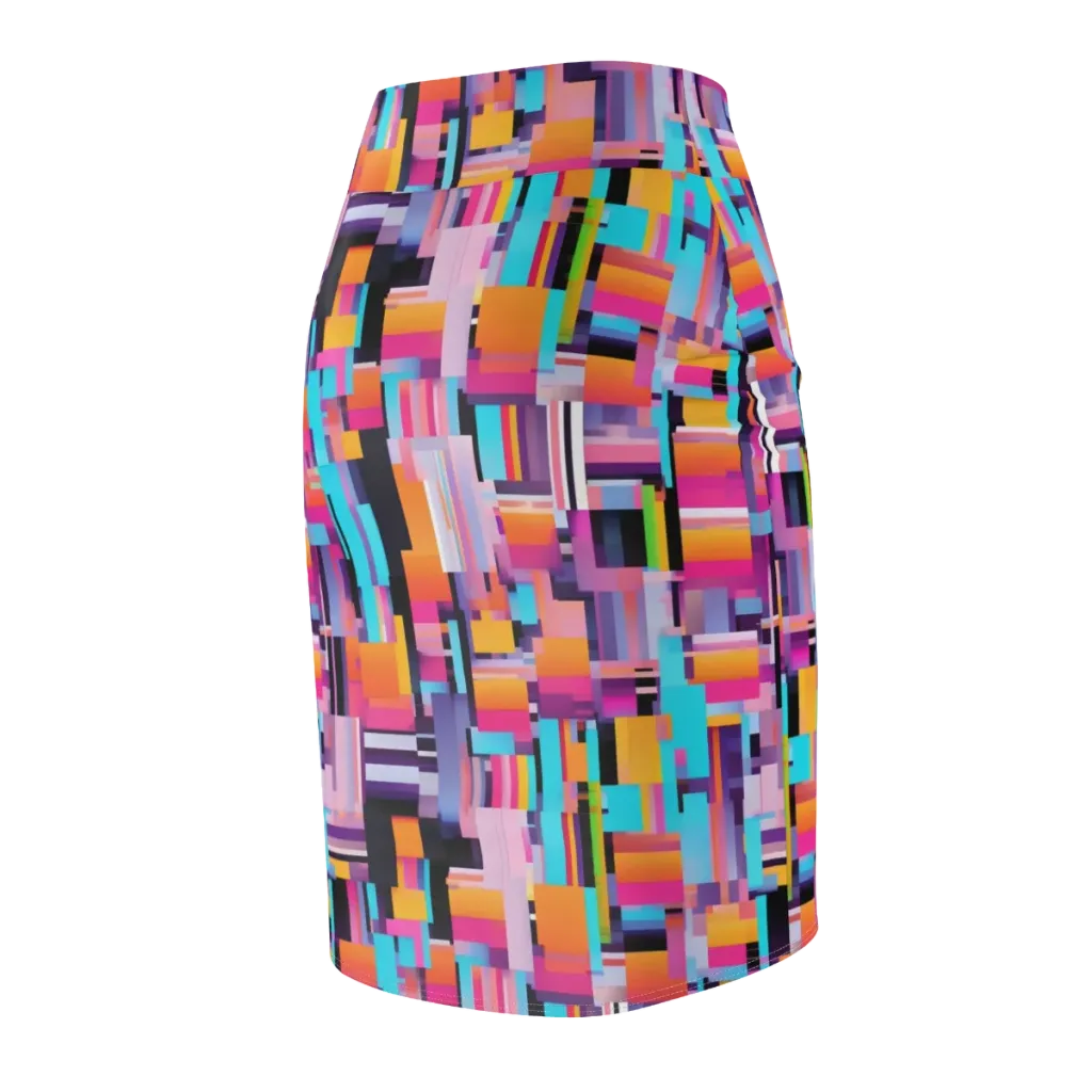 Chromatic Circuit on Pencil Skirt — Back Side