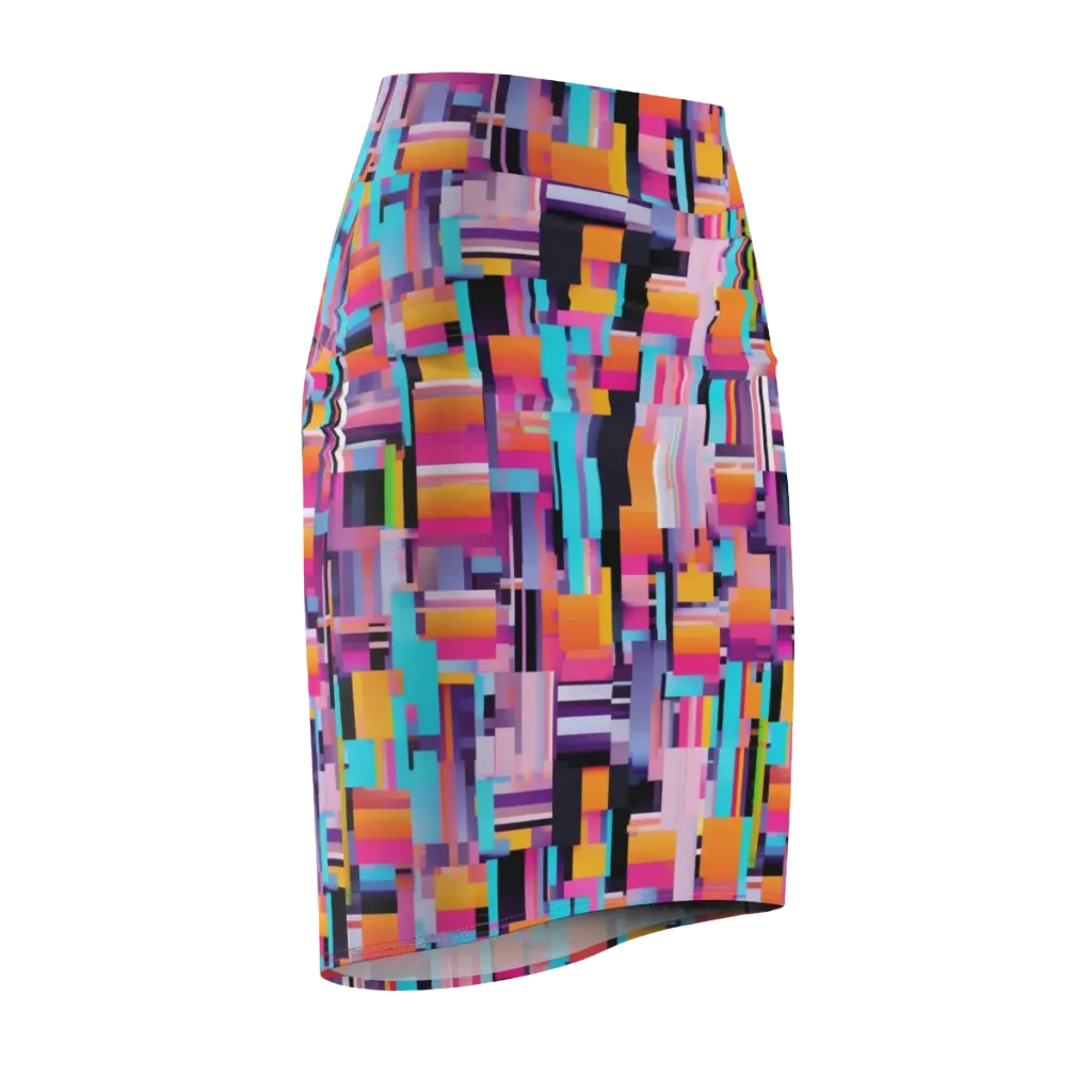 Chromatic Circuit on Pencil Skirt — Front Side
