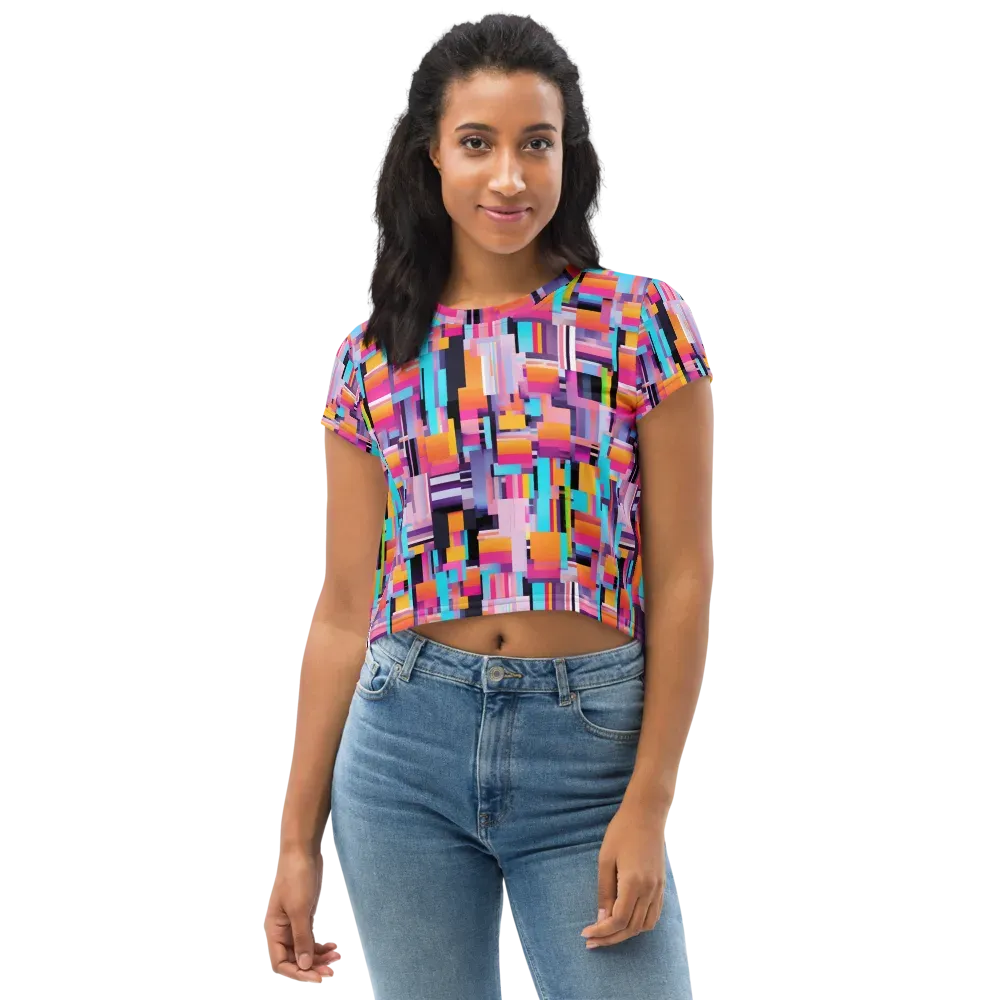 Chromatic Circuit on Crop Tee — Front