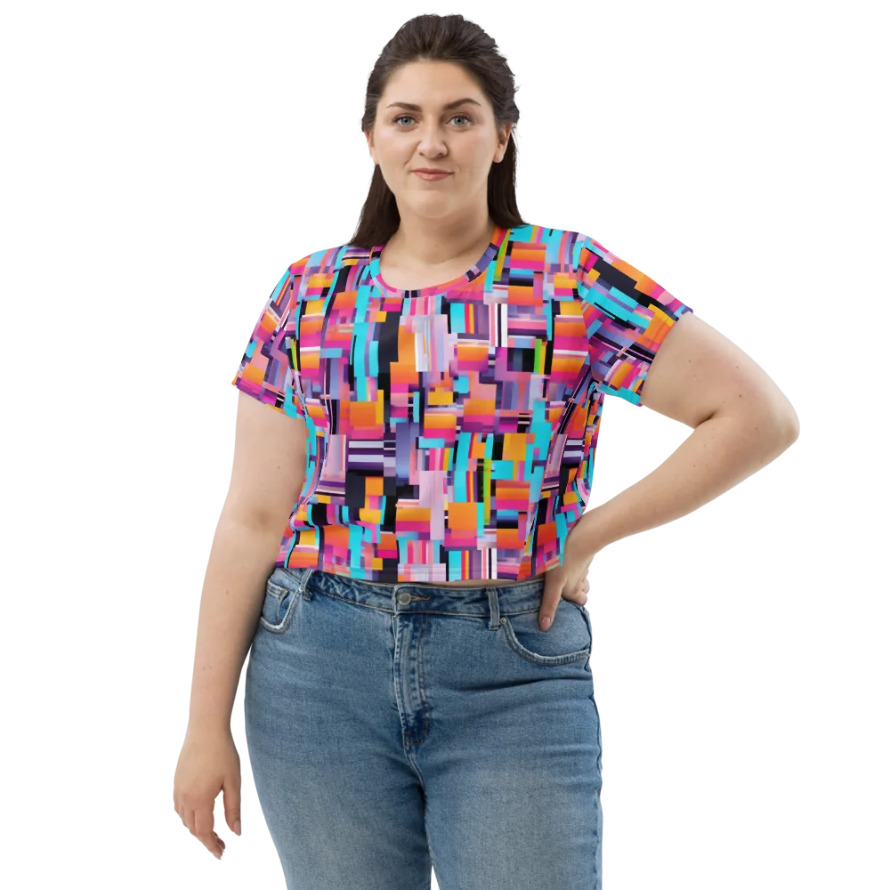 Chromatic Circuit on Crop Tee — Front