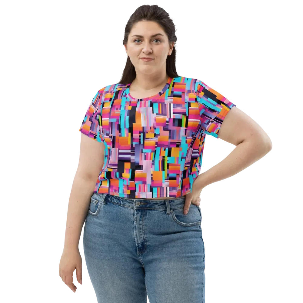 Chromatic Circuit on Crop Tee — Front