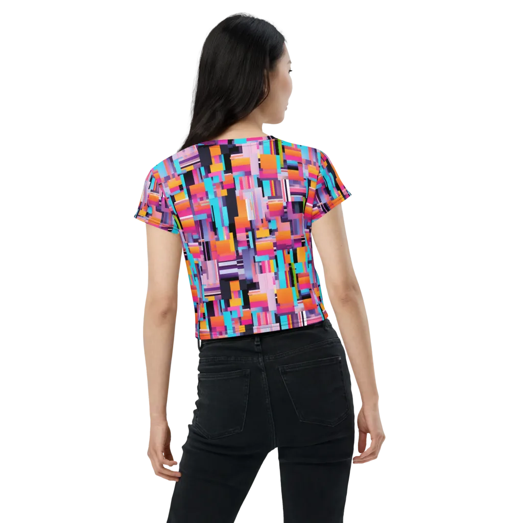 Chromatic Circuit on Crop Tee — Back