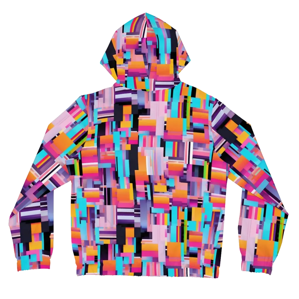Chromatic Circuit on Women's Full-Zip Hoodie — Back