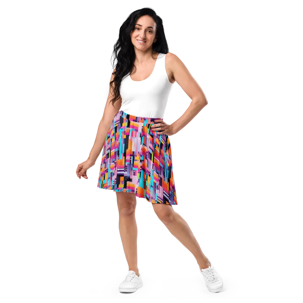 Chromatic Circuit on Skater Skirt — Front