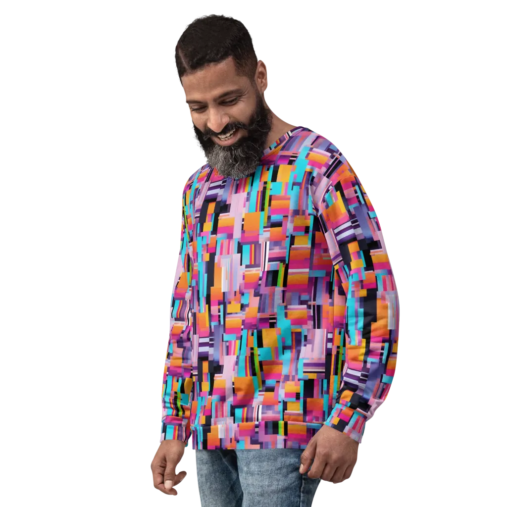 Chromatic Circuit on Sweatshirt — Left Front