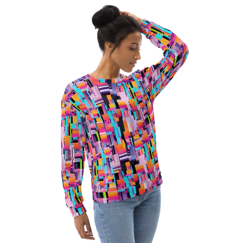 Chromatic Circuit on Sweatshirt — Right Front