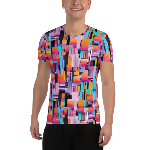 Chromatic Circuit on a Men's Athletic T-Shirt