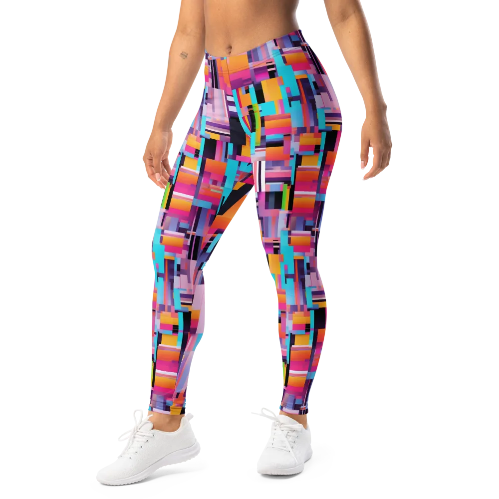 Chromatic Circuit on Leggings — Left Front