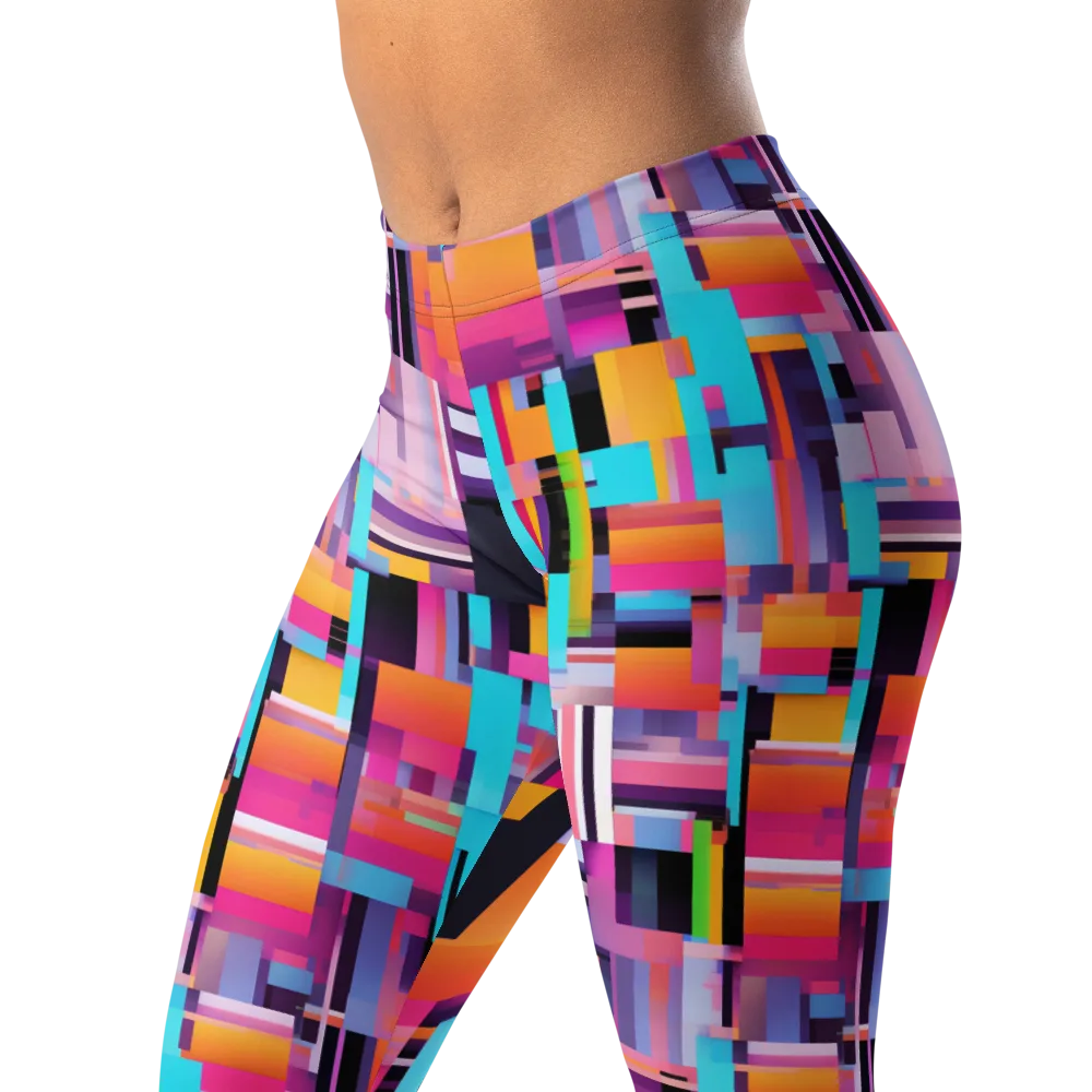 Chromatic Circuit on Leggings — Left Front