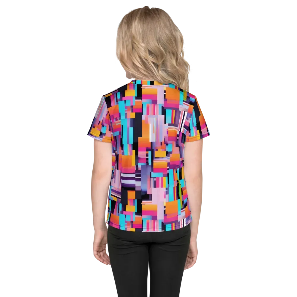 Chromatic Circuit on Kids Crew Neck T-Shirt — Back