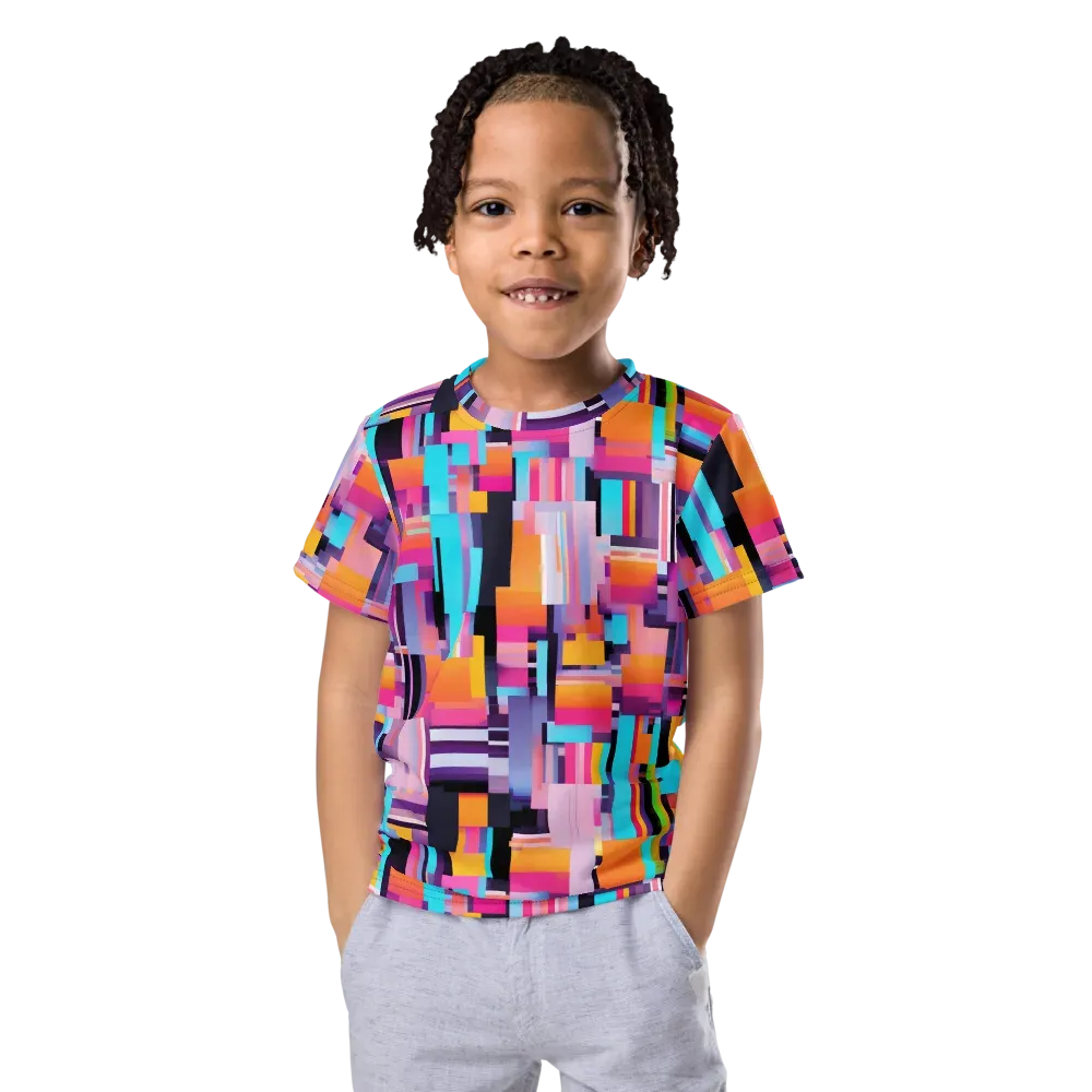 Chromatic Circuit on Kids Crew Neck T-Shirt — Front