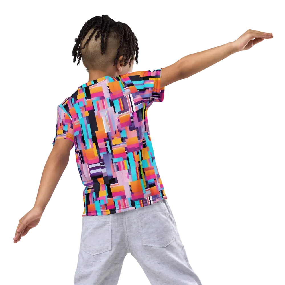 Chromatic Circuit on Kids Crew Neck T-Shirt — Back