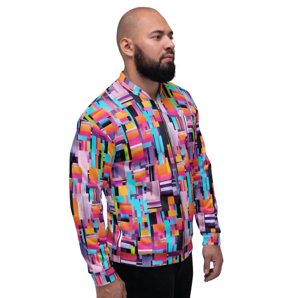 Chromatic Circuit on Bomber Jacket — Right