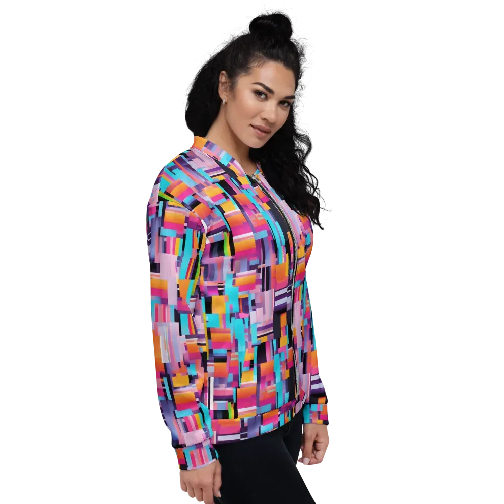 Chromatic Circuit on Bomber Jacket — Right