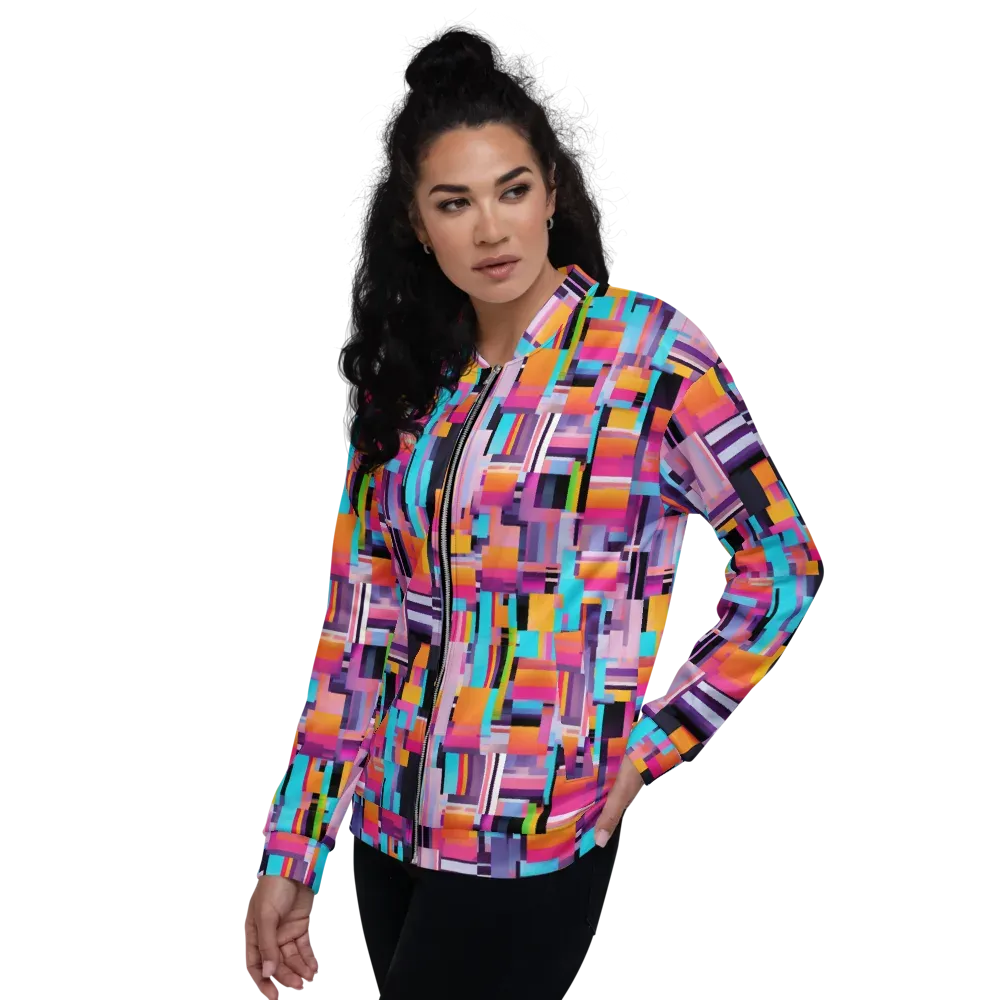 Chromatic Circuit on Bomber Jacket — Left