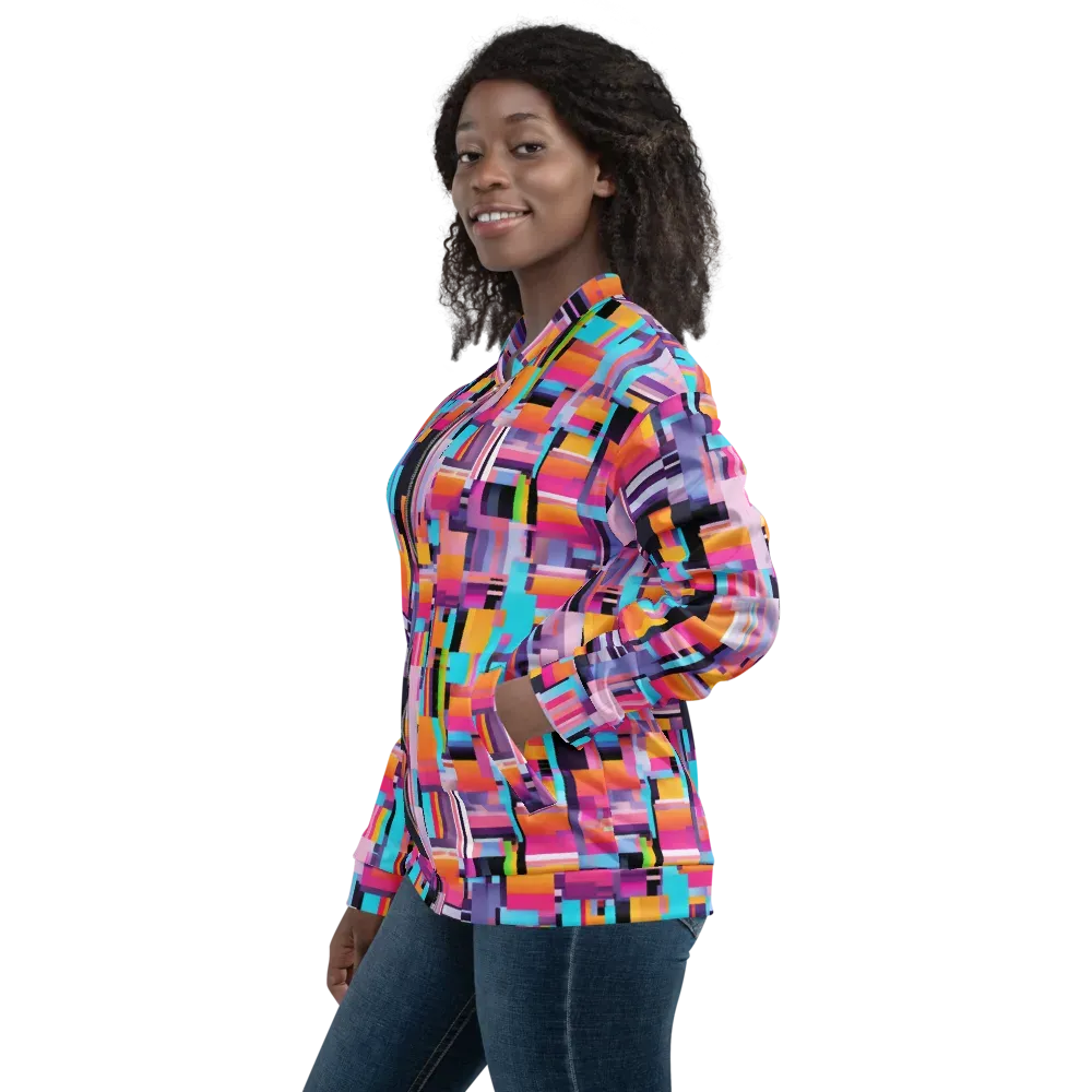 Chromatic Circuit on Bomber Jacket — Left