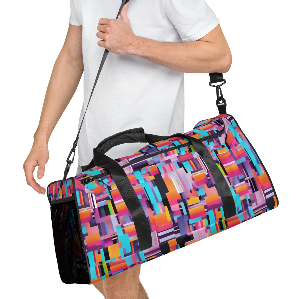 Chromatic Circuit on Duffle Bag — Right Front