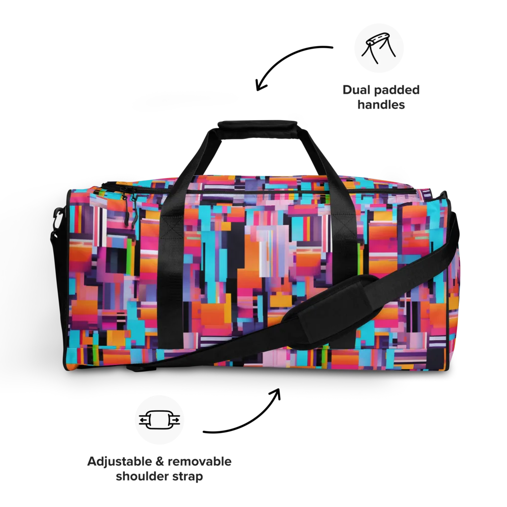 Chromatic Circuit on Duffle Bag — Front