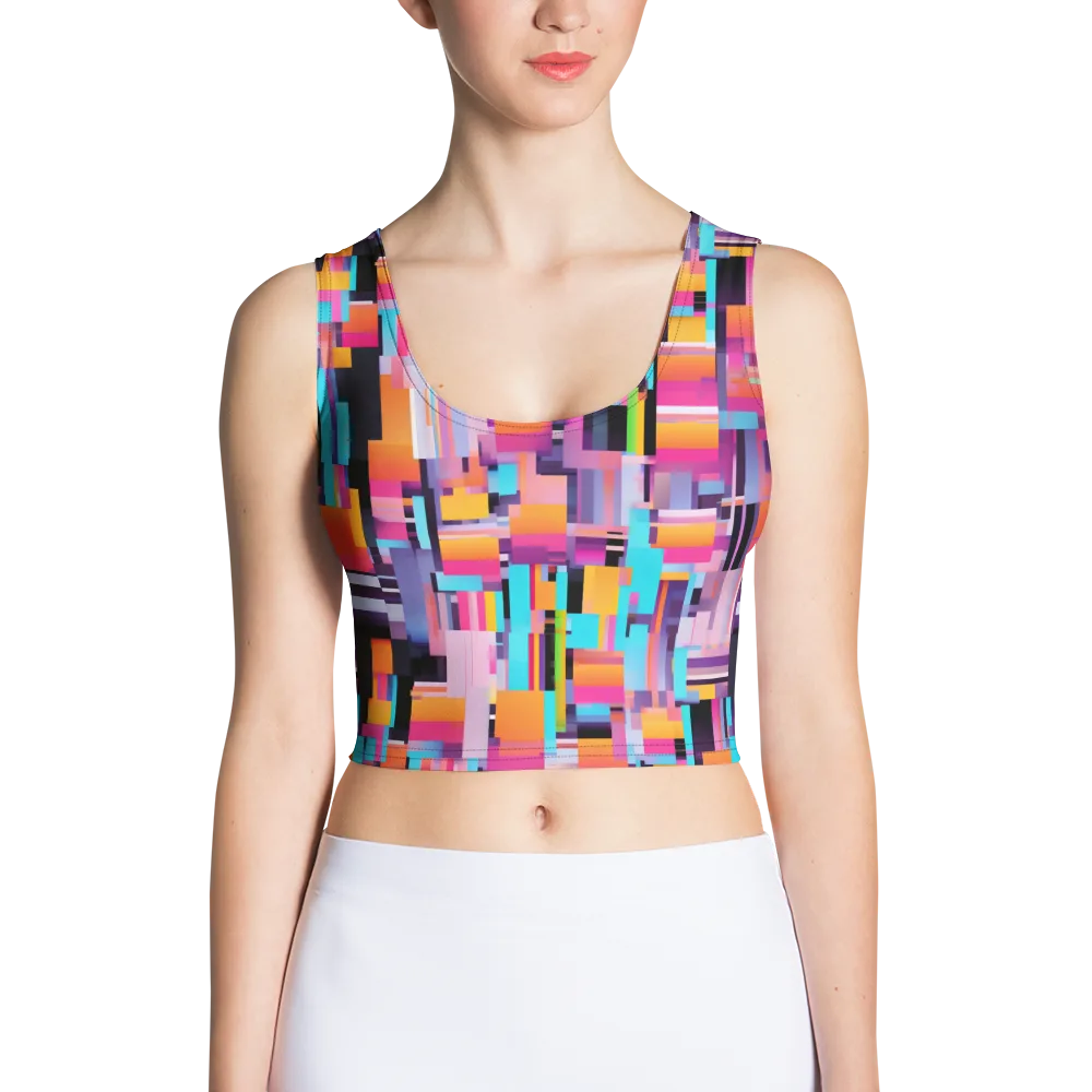 Chromatic Circuit on Crop Top — Front