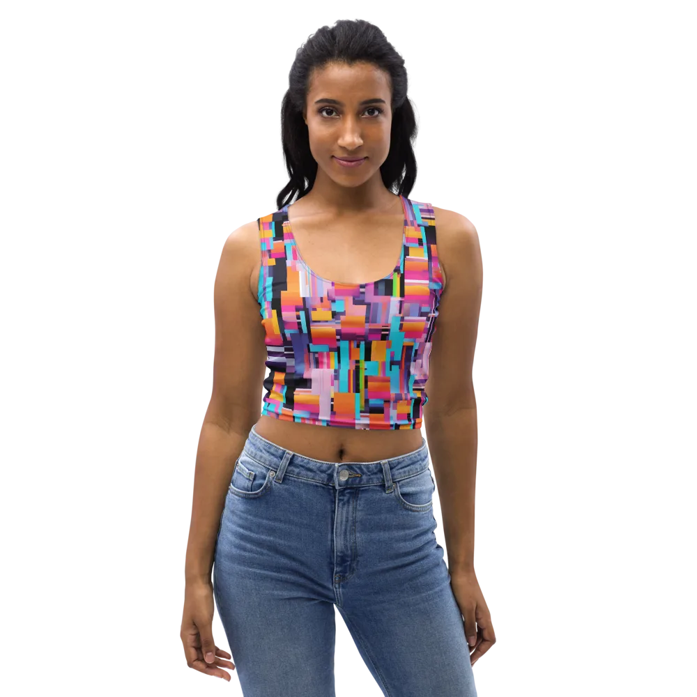 Chromatic Circuit on Crop Top — Front