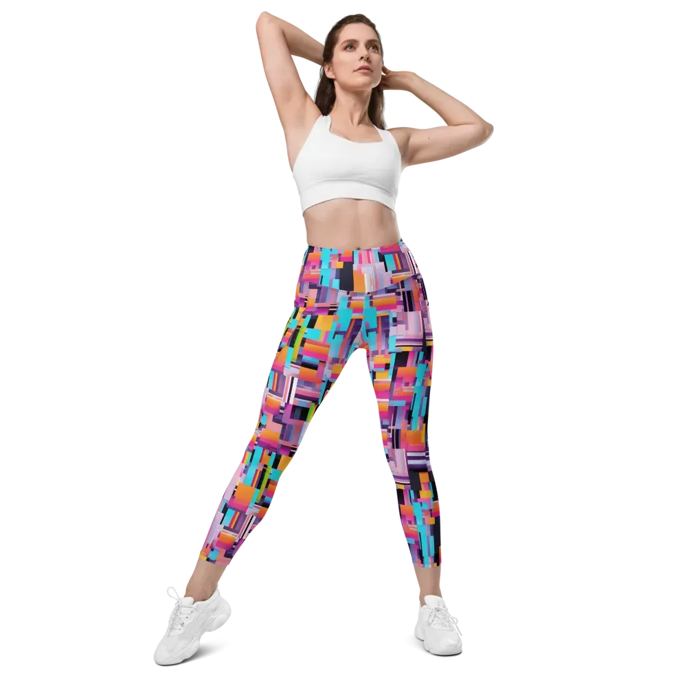 Chromatic Circuit on Leggings with Pockets — Front