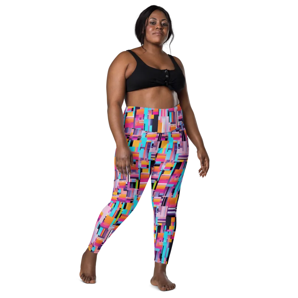 Chromatic Circuit on Leggings with Pockets — Front