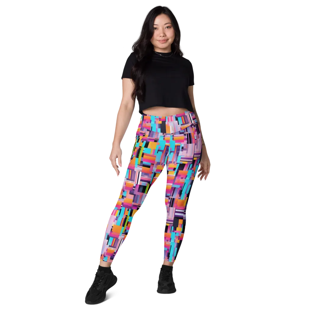 Chromatic Circuit on Leggings with Pockets — Front
