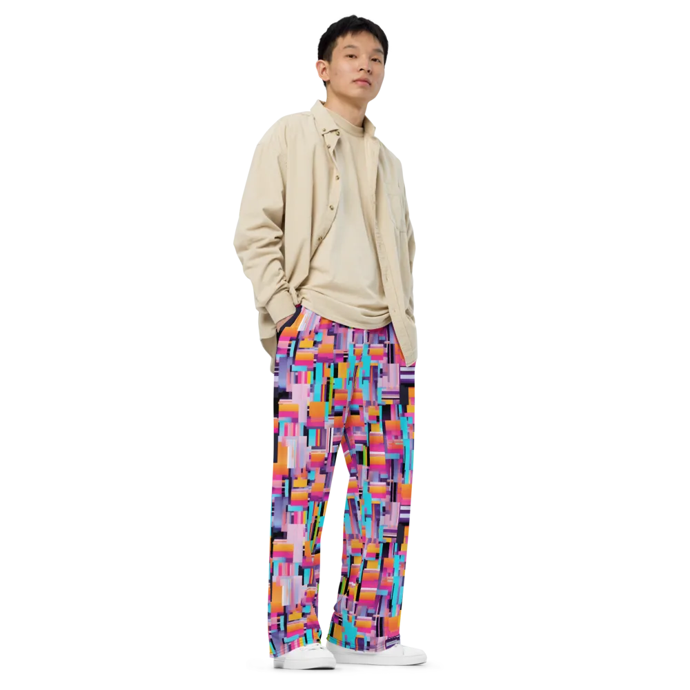 Chromatic Circuit on Wide-Leg Pants — Right Front