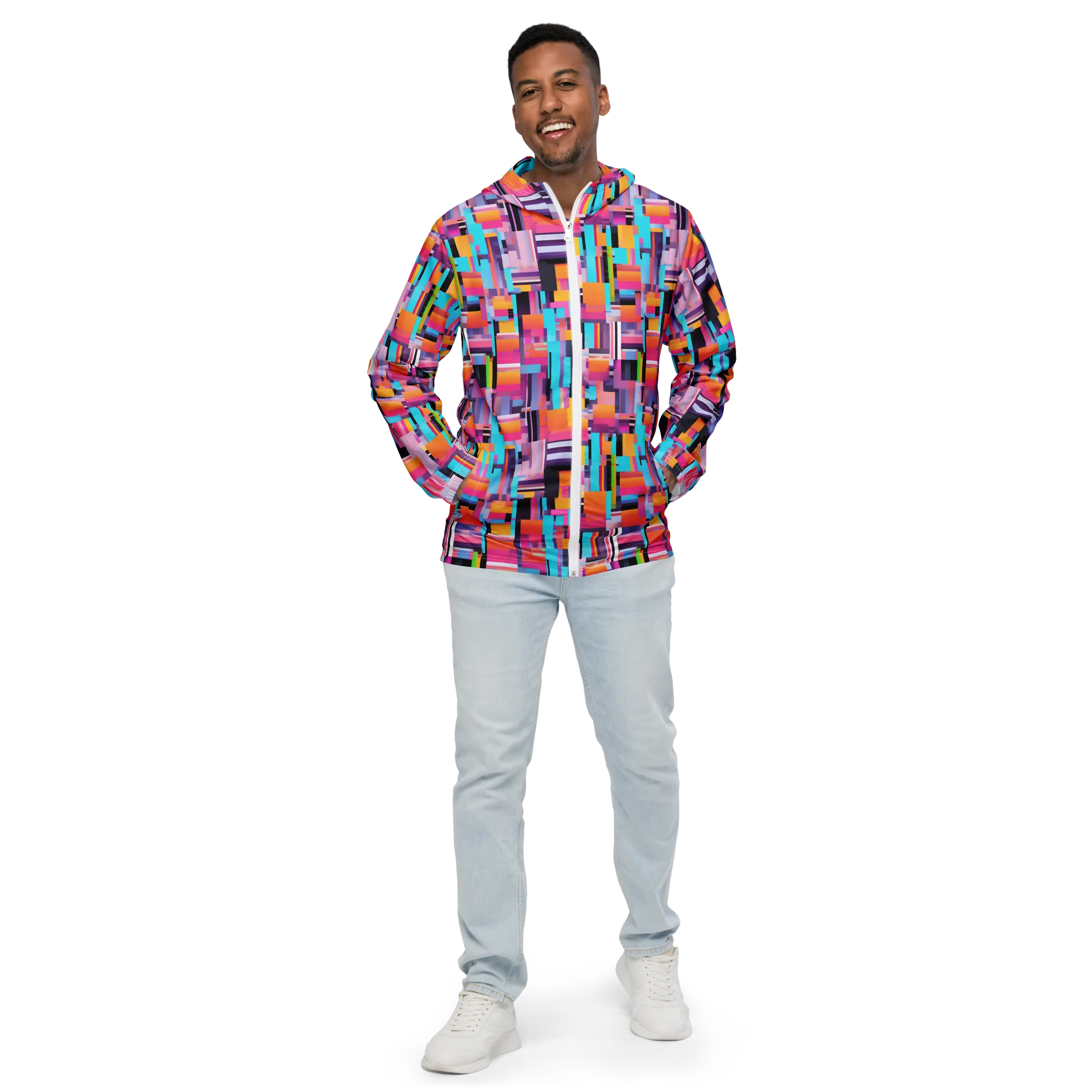 Chromatic Circuit on Men's Windbreaker — Front