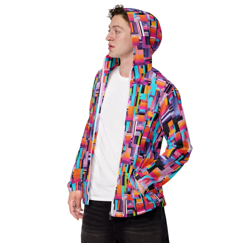 Chromatic Circuit on Men's Windbreaker — Left Front