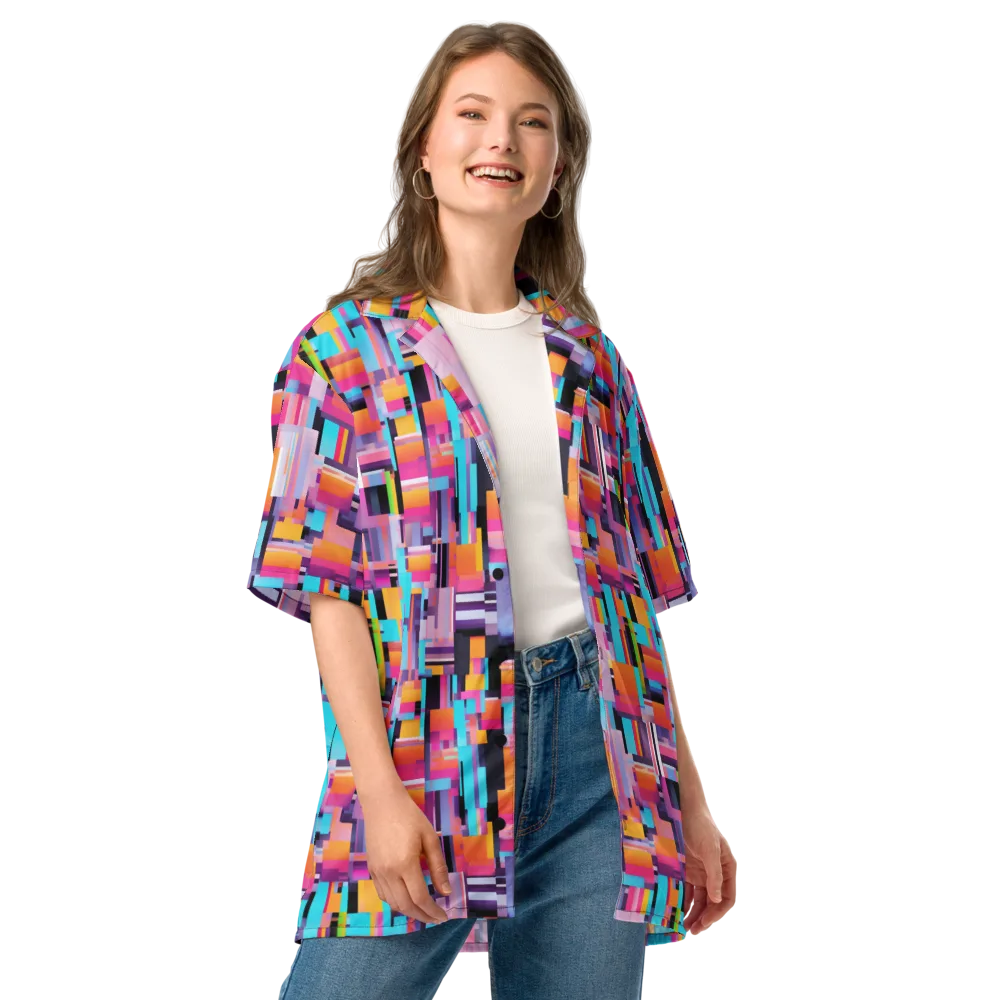 Chromatic Circuit on Button Shirt — Front