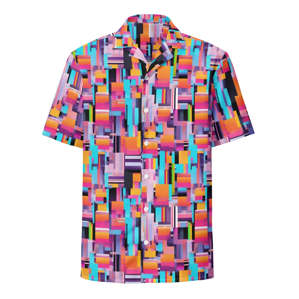 Chromatic Circuit on Button Shirt — Front