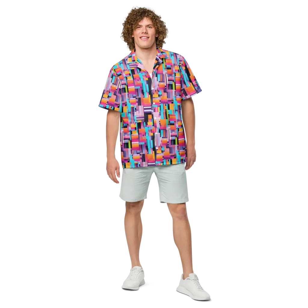 Chromatic Circuit on Button Shirt — Front