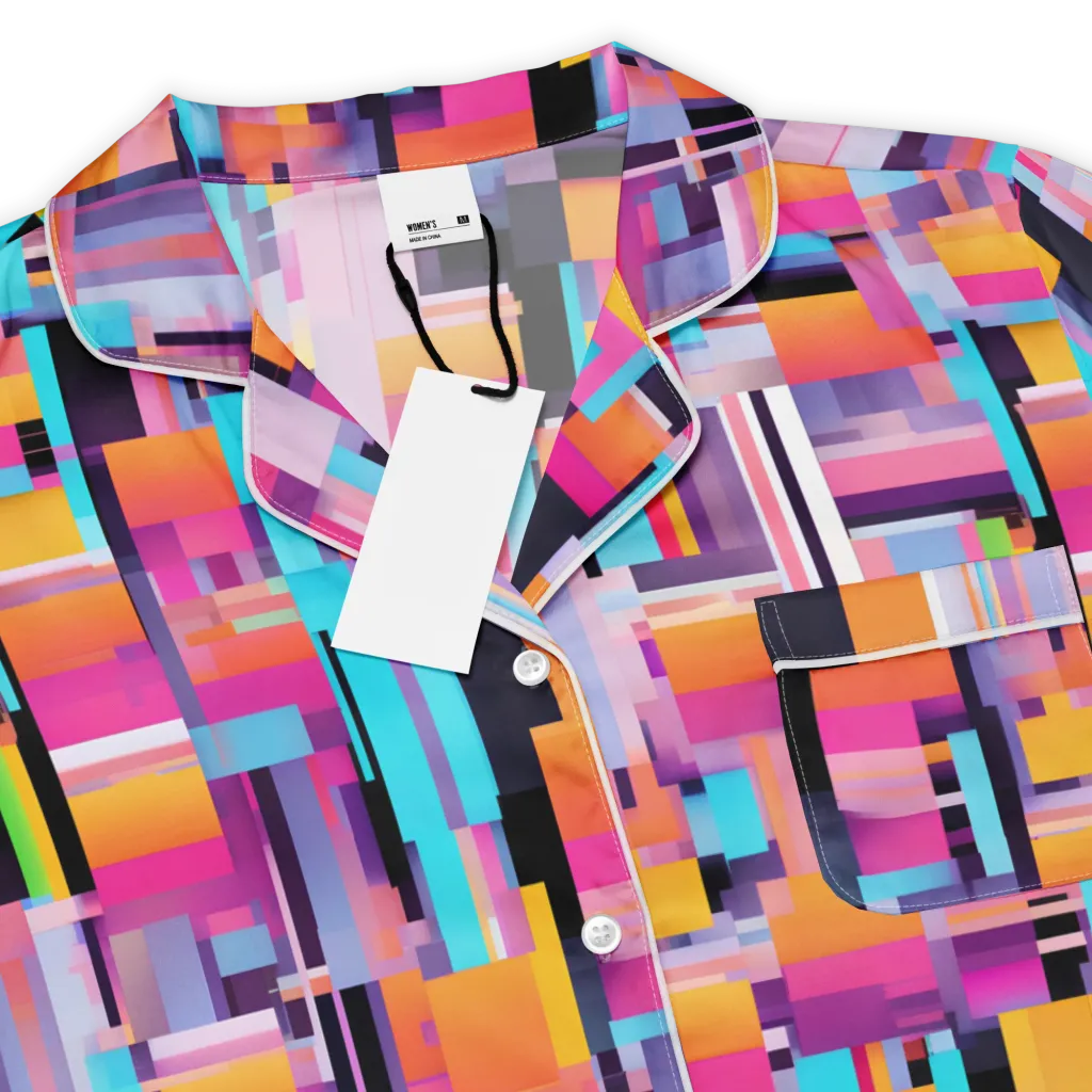Chromatic Circuit on Women's Short Sleeve Pajama Top — Product details