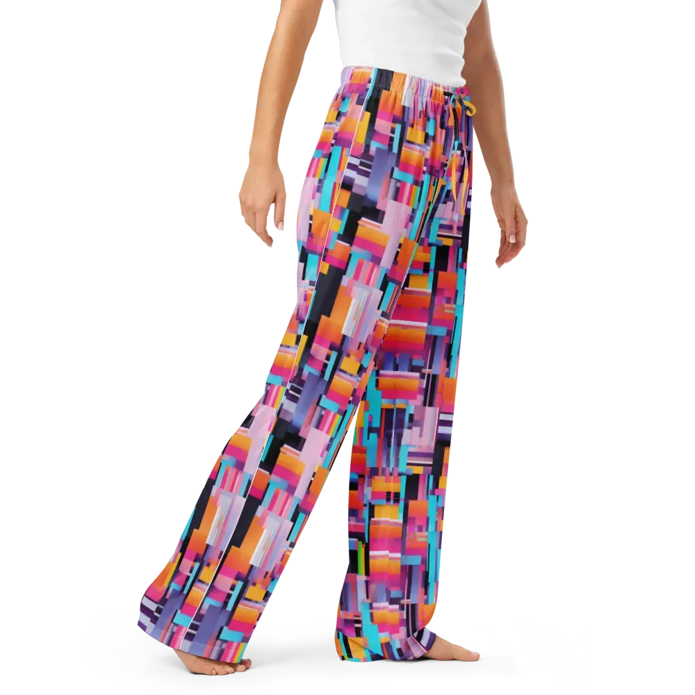Chromatic Circuit on Women's Pajama Pants — Right Front