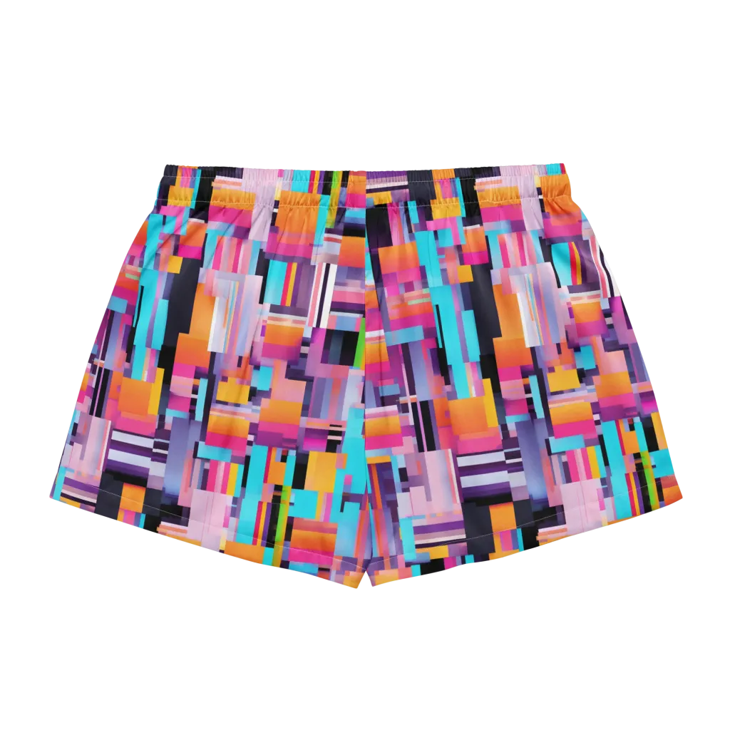 Chromatic Circuit on Women's Pajama Shorts — Back