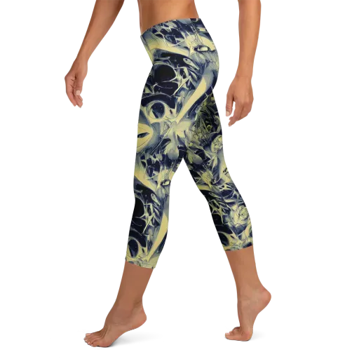Lunar Distortion on a Capri Leggings