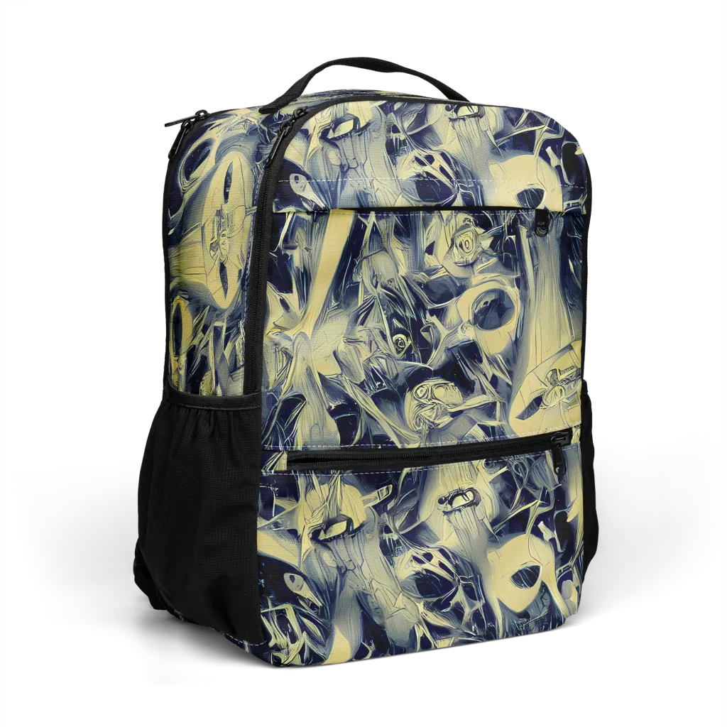 Lunar Distortion on Utility Backpack — Right Front