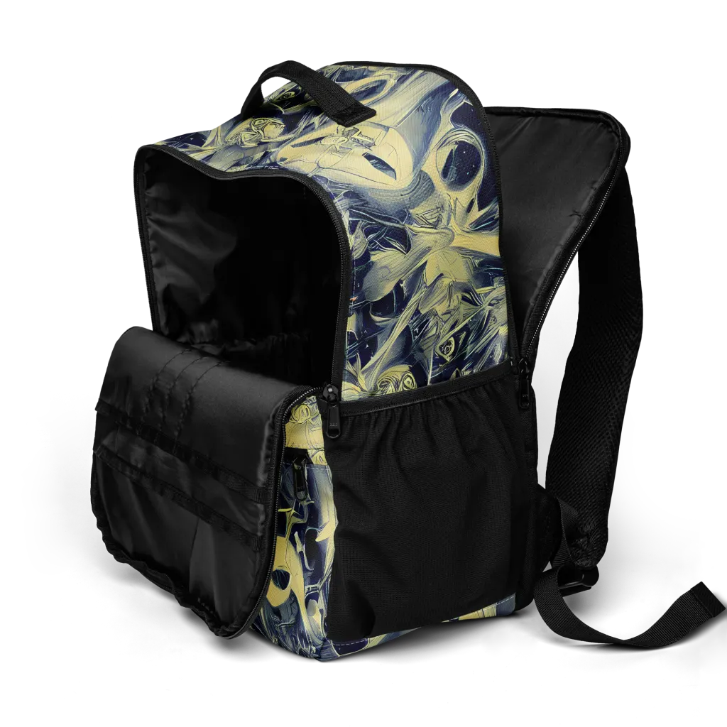 Lunar Distortion on Utility Backpack — Product details 2