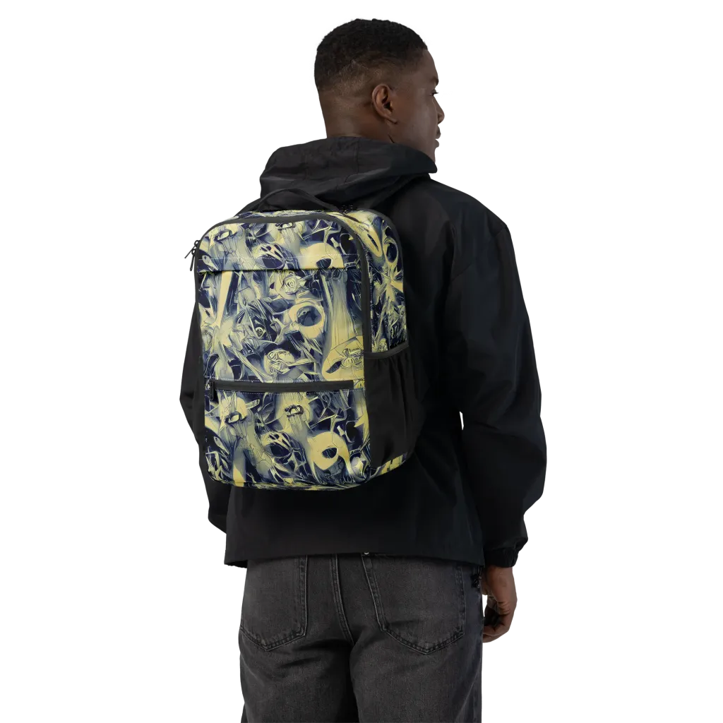 Lunar Distortion on Utility Backpack — Back